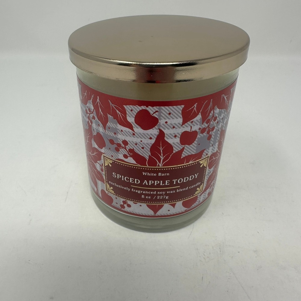 White Barn Candle Unisex 8oz Red Spiced Apple Toddy Single Wick Soy Wax Blend